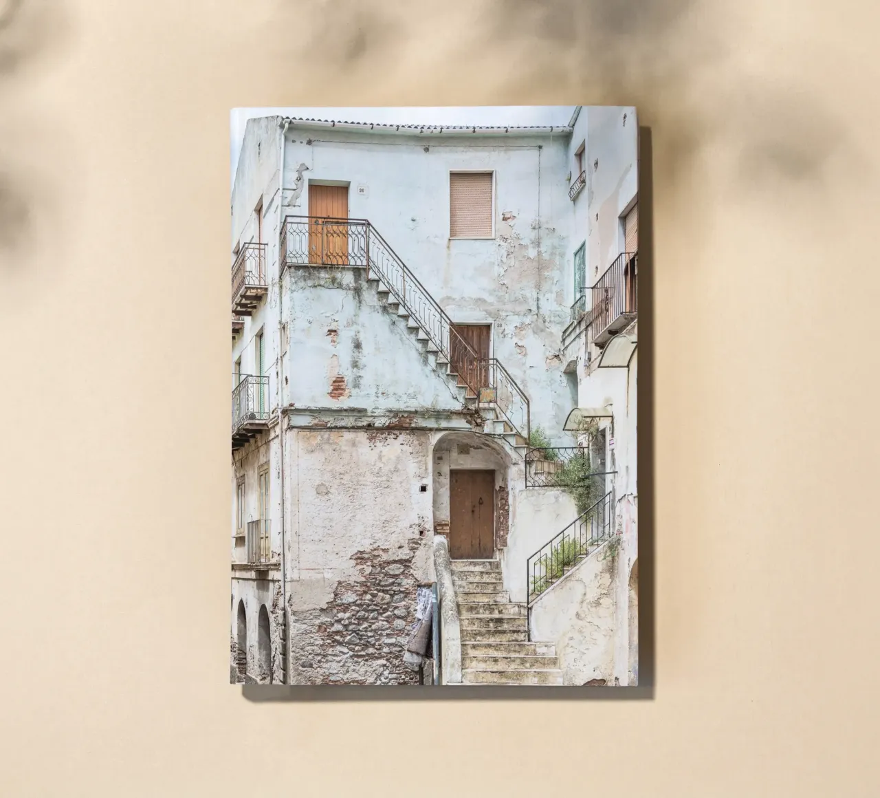 Pastel colored house in Calabria notebook by photolovers