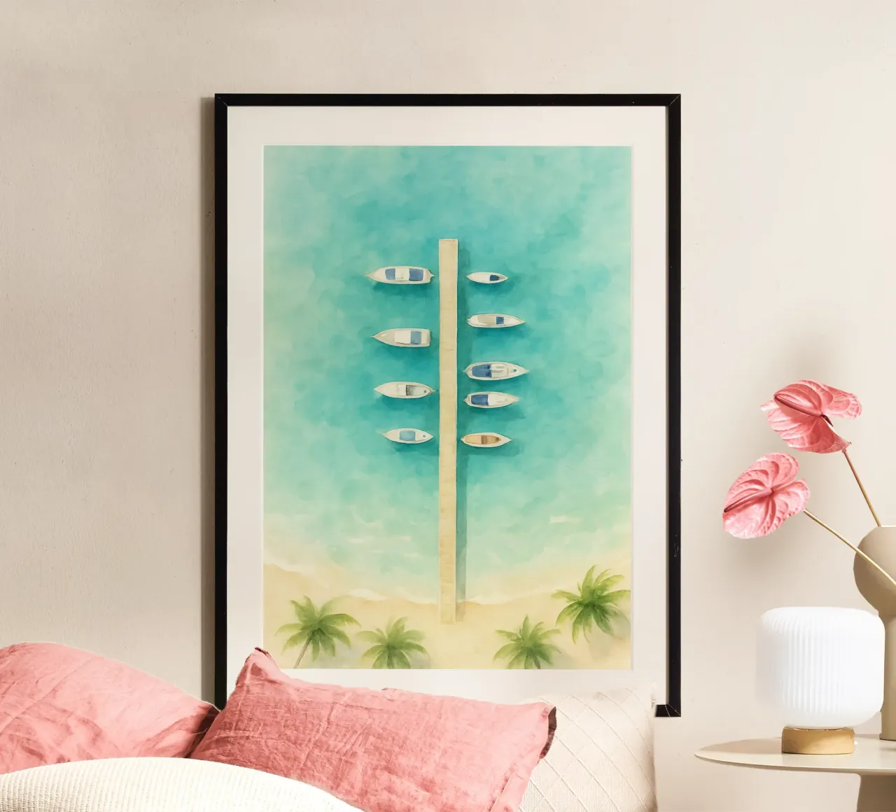 Harbor of Tranquil Lines poster da Mosaic Dialogue