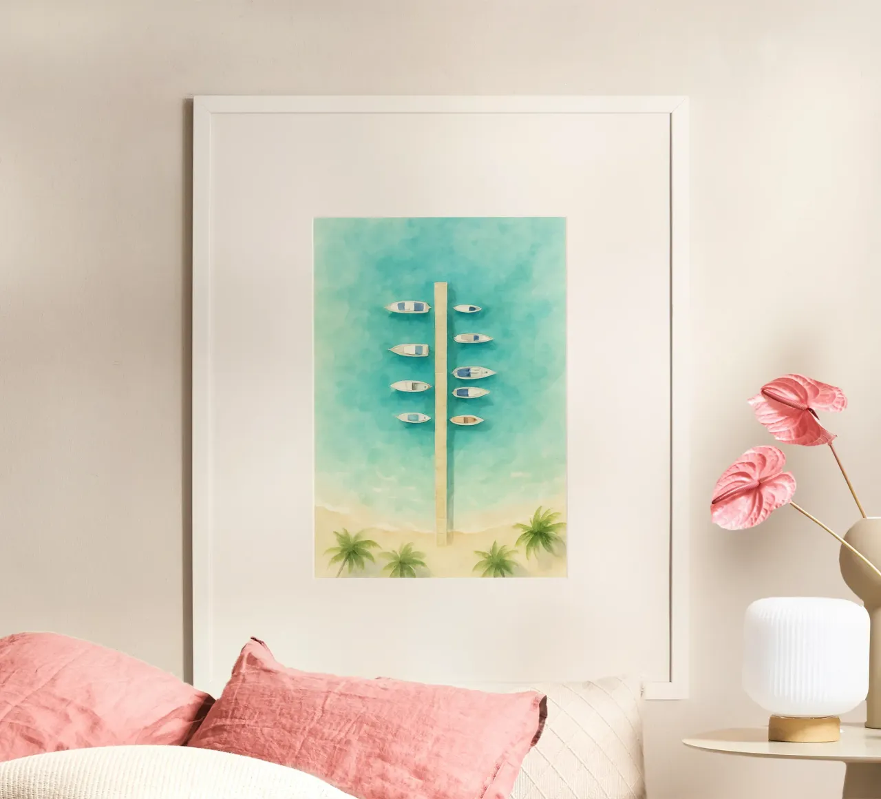 Harbor of Tranquil Lines poster da Mosaic Dialogue