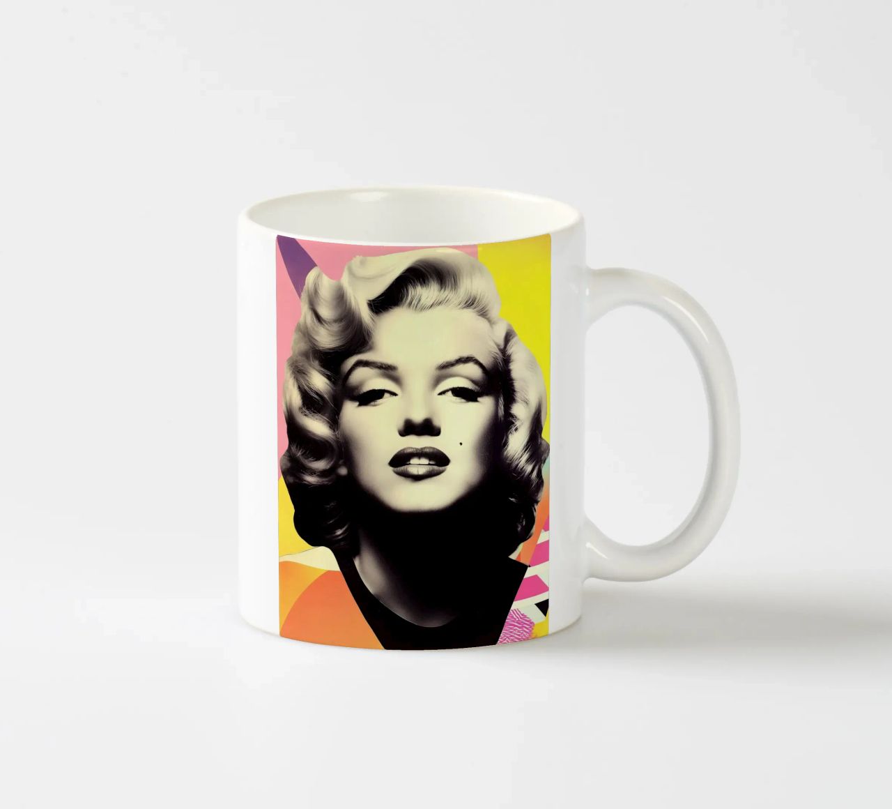 Ritratto di Marilyn Monroe nel design di Memphis tazza in ceramica da Autofocus