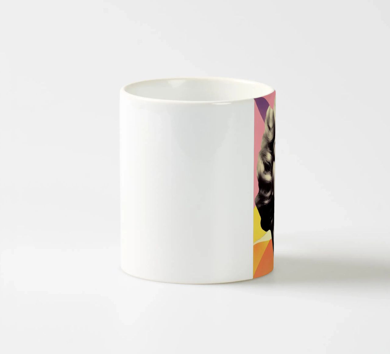 Ritratto di Marilyn Monroe nel design di Memphis tazza in ceramica da Autofocus