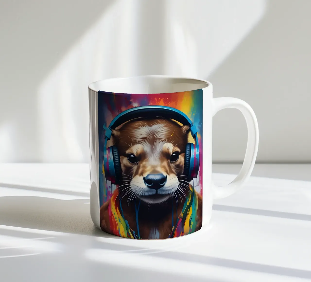 Seal music ceramic mug by MakArena