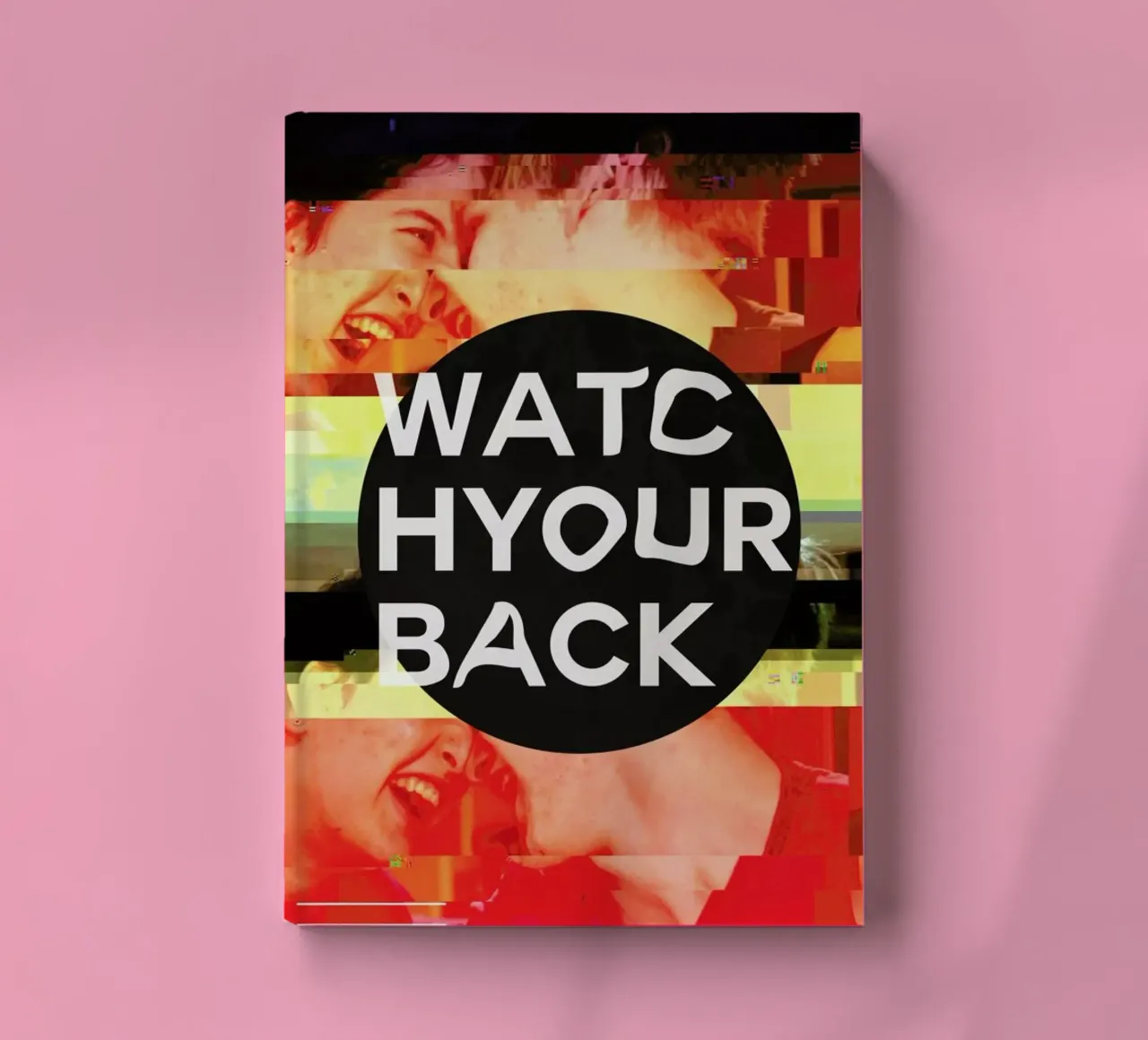 Glitch - Watch Your Back notebook by Ash Nico