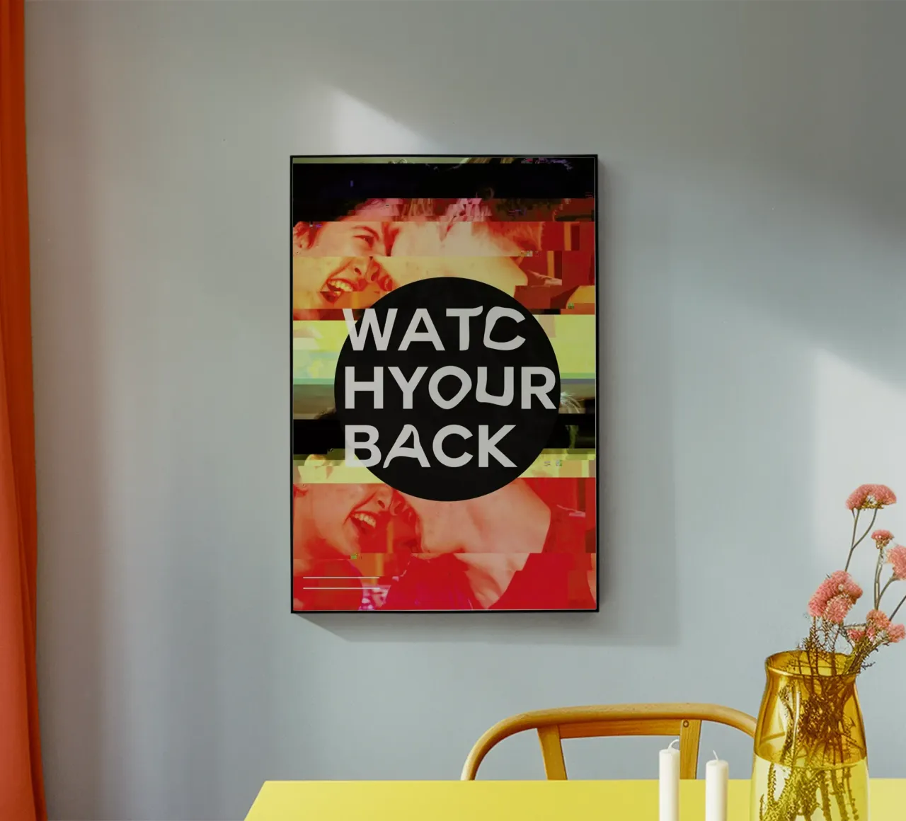 Glitch - Watch Your Back plexiglass da Ash Nico