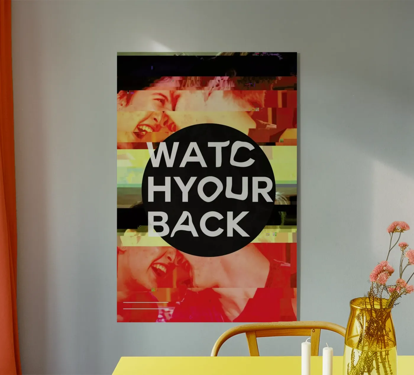 Glitch - Watch Your Back plexiglass da Ash Nico