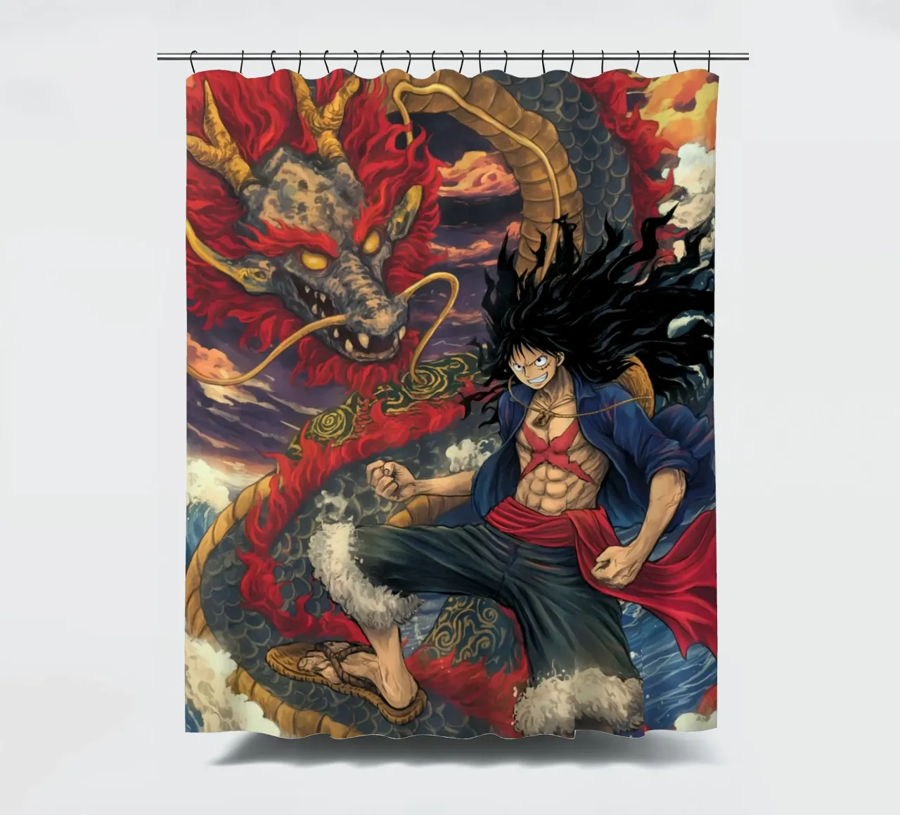 One Piece shower curtain by Fleur de Lys