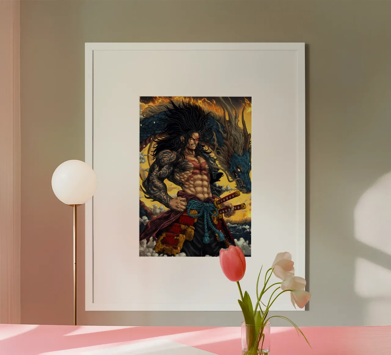 Un pezzo poster con telaio in legno da Fleur de Lys