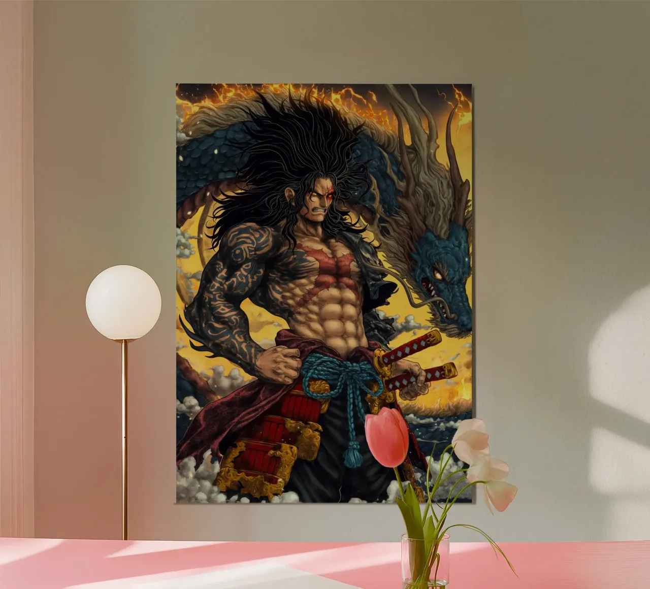 Un pezzo poster con telaio in legno da Fleur de Lys