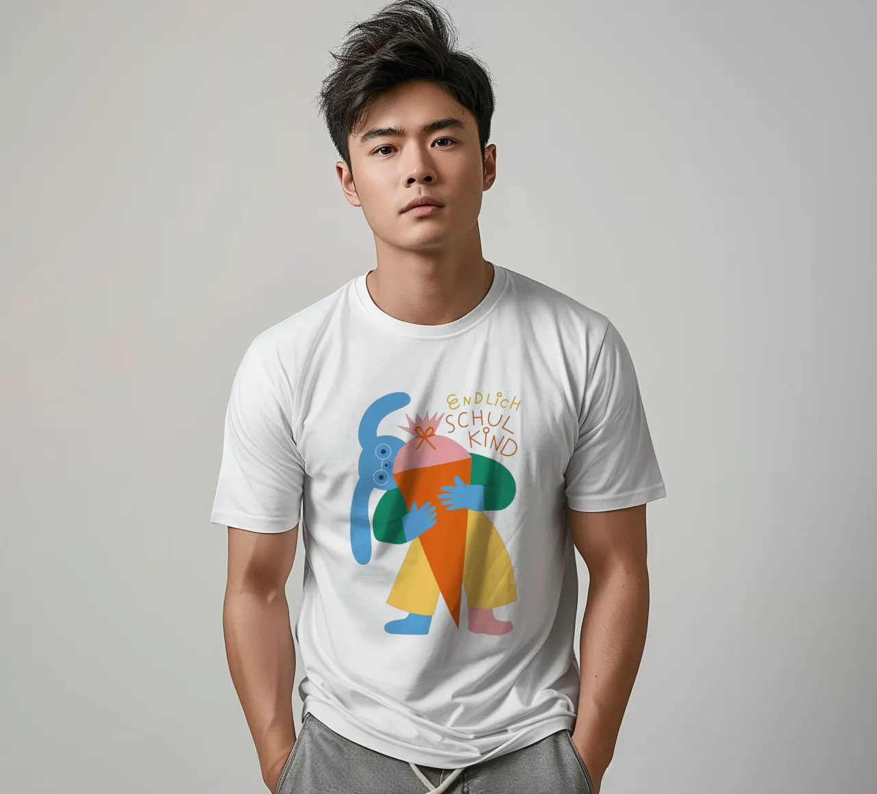 Endlich Schulkind (weiß) t-shirt da Susann Stefanizen