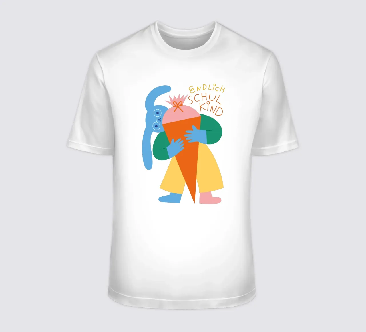 Endlich Schulkind (weiß) t-shirt da Susann Stefanizen