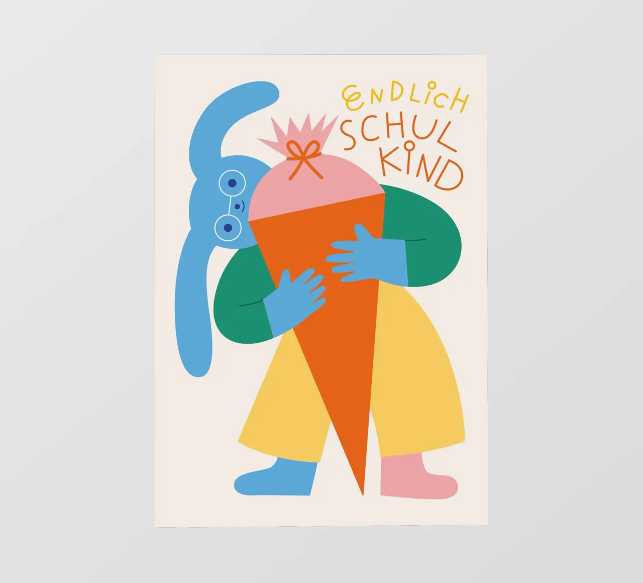 Endlich Schulkind (weiß) pellicola backlit da Susann Stefanizen