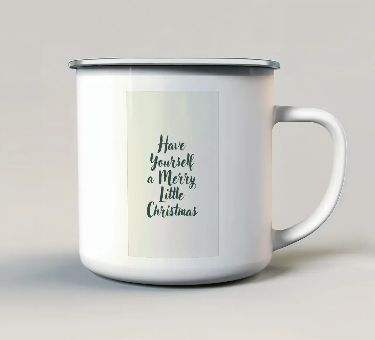 Merry Little Christmas tazza in smalto da Ayleen