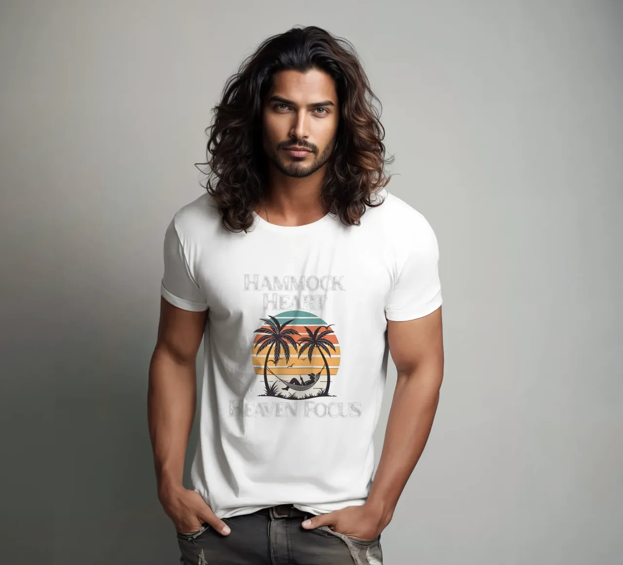 Hammock Heart, Heaven Focus Resting in Divine Peace Look Up t-shirt by Lionandlamb