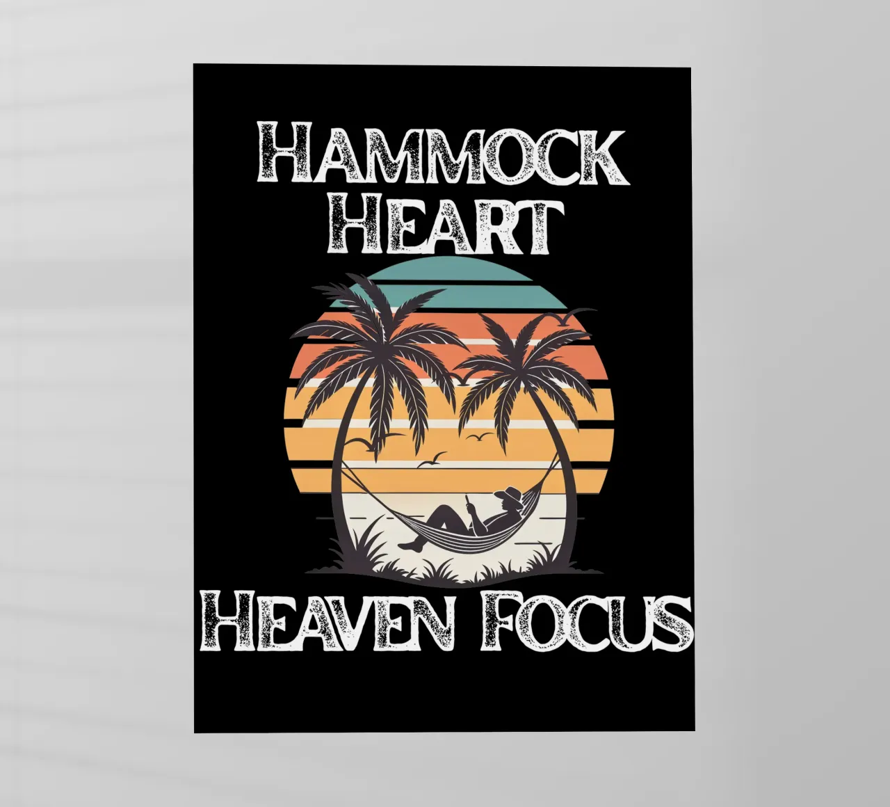 Hammock Heart, Heaven Focus Resting in Divine Peace Look Up backlit film by Lionandlamb