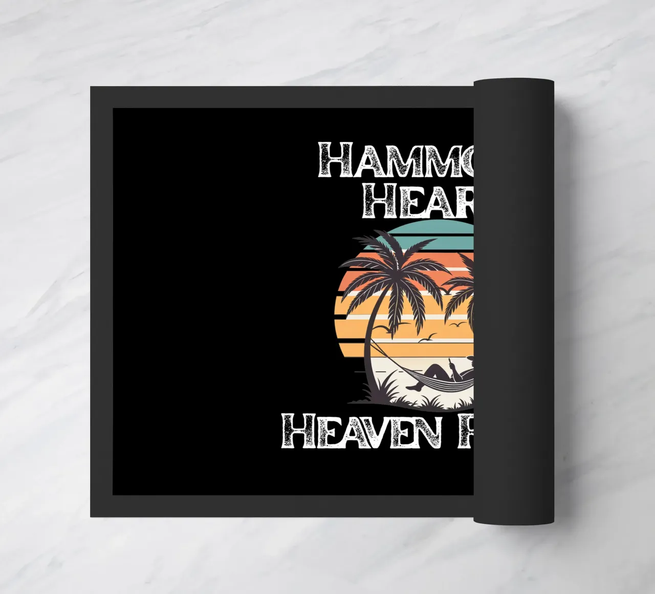 Hammock Heart, Heaven Focus Resting in Divine Peace Look Up doormat by Lionandlamb