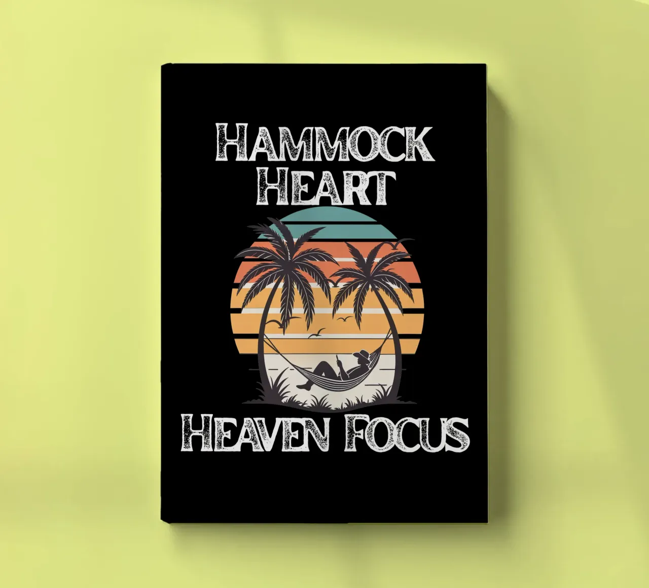 Hammock Heart, Heaven Focus Resting in Divine Peace Look Up notebook by Lionandlamb