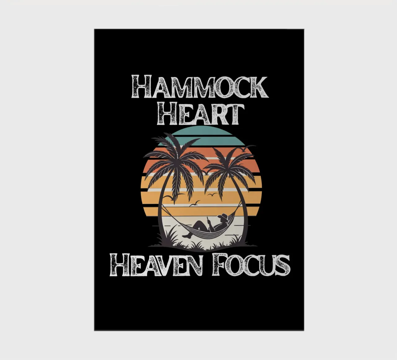 Hammock Heart, Heaven Focus Resting in Divine Peace Look Up notebook by Lionandlamb