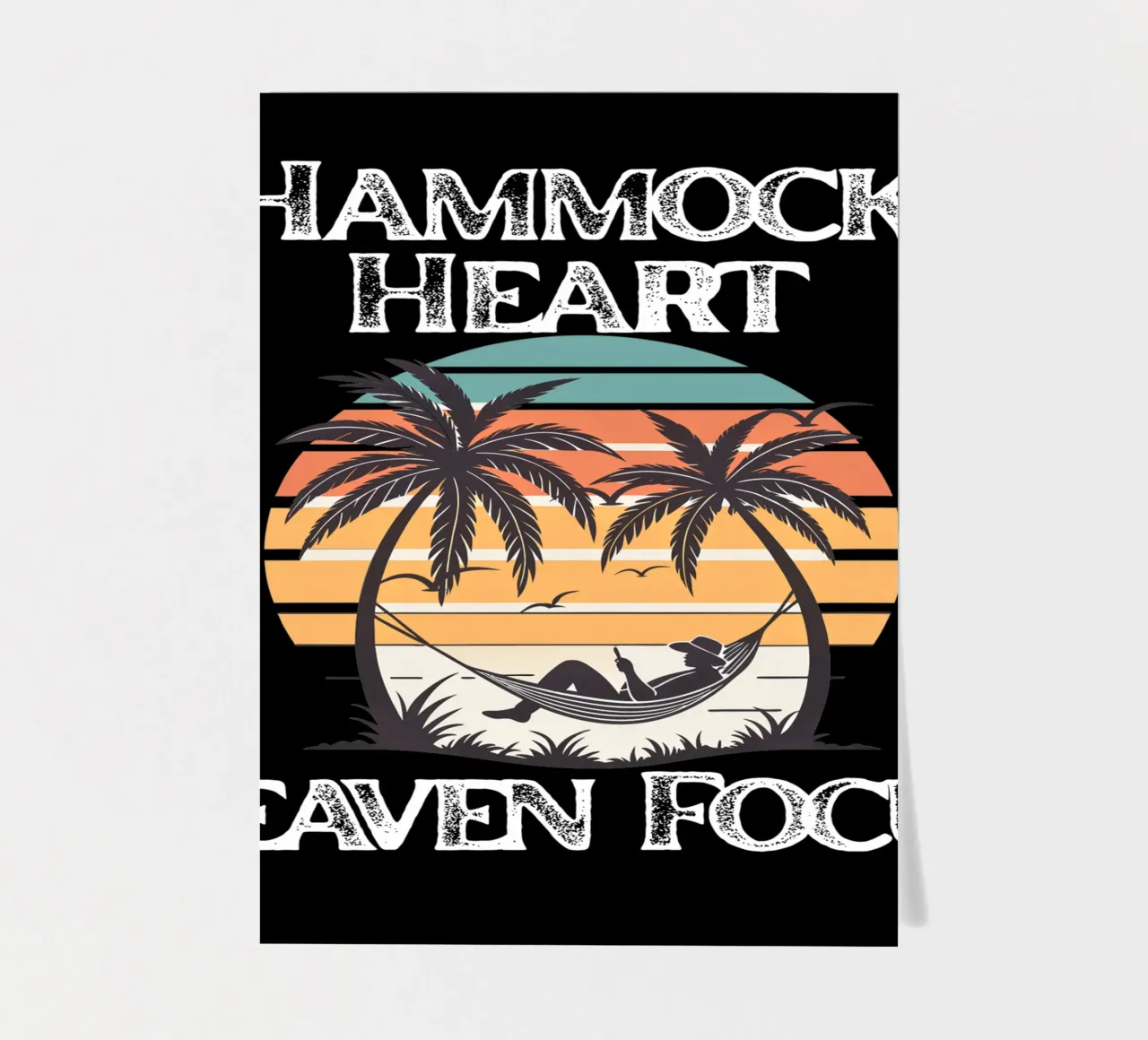 Hammock Heart, Heaven Focus Resting in Divine Peace Look Up sticker sheet by Lionandlamb