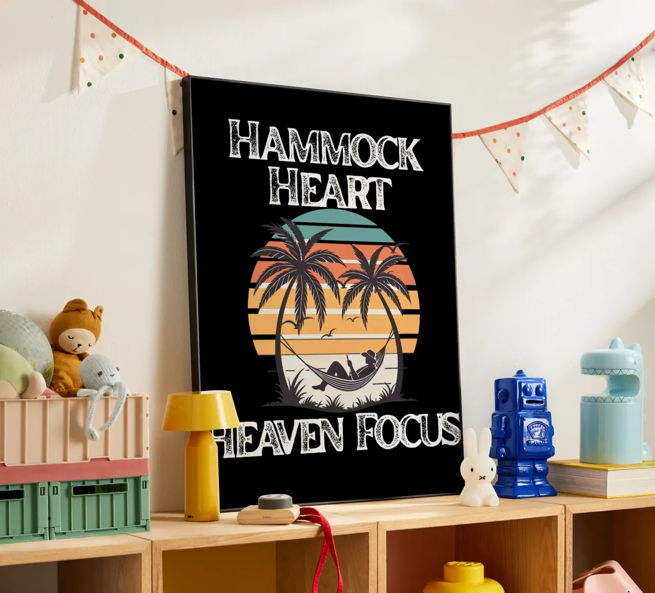 Hammock Heart, Heaven Focus Resting in Divine Peace Look Up alu-dibond by Lionandlamb