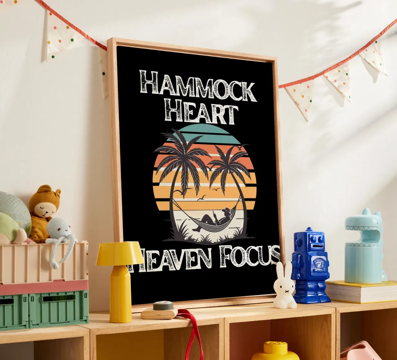 Hammock Heart, Heaven Focus Resting in Divine Peace Look Up canvas by Lionandlamb