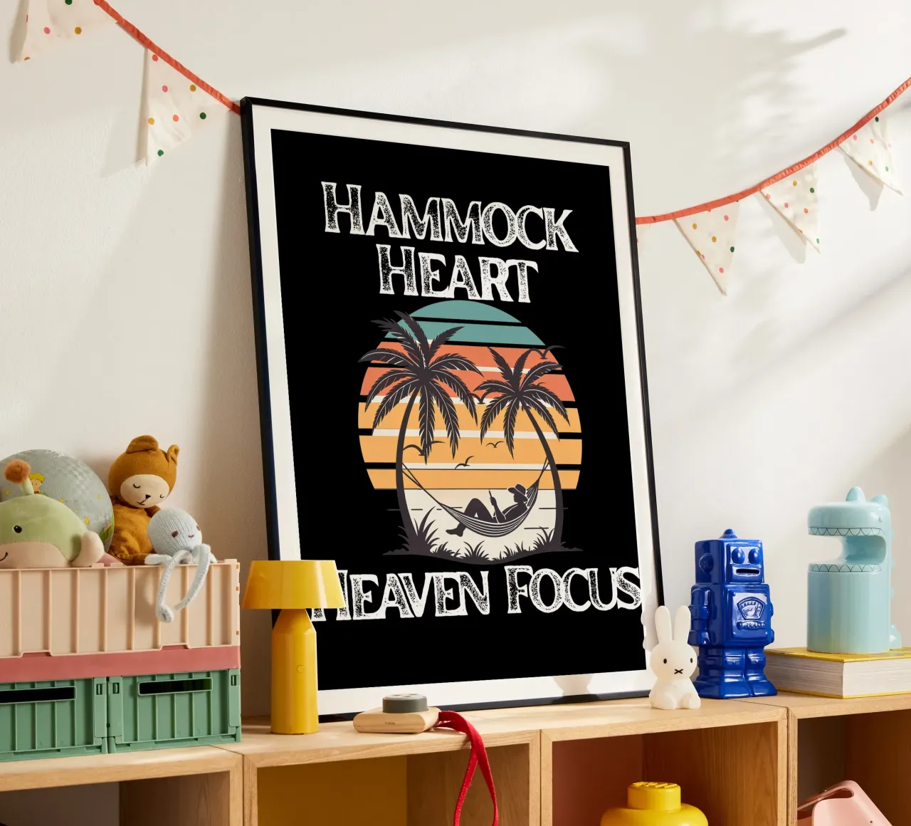 Hängemattenherz, Himmelsfokus Ruhen im göttlichen Frieden Blick nach oben Poster von Lionandlamb