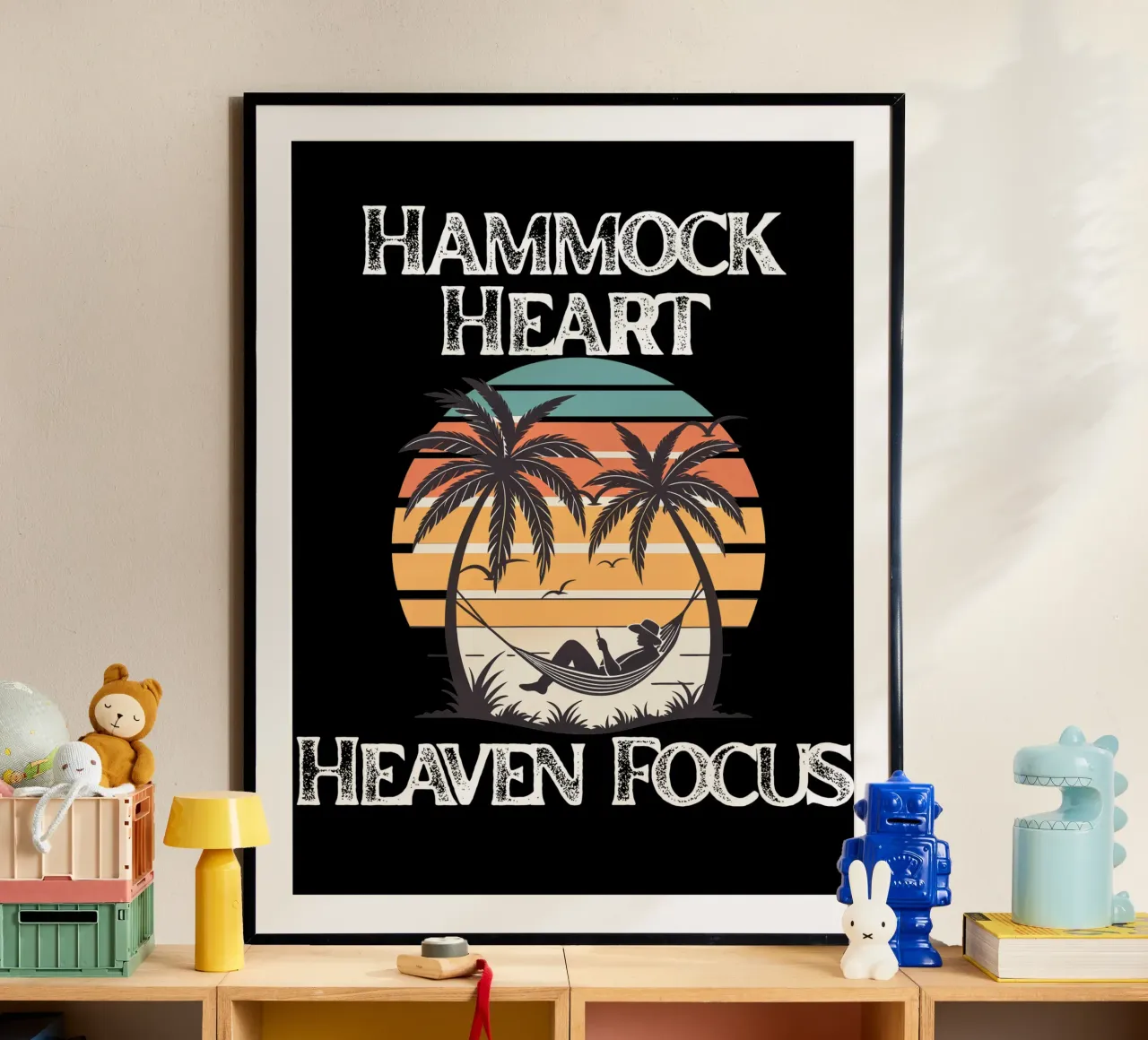 Hängemattenherz, Himmelsfokus Ruhen im göttlichen Frieden Blick nach oben Poster von Lionandlamb