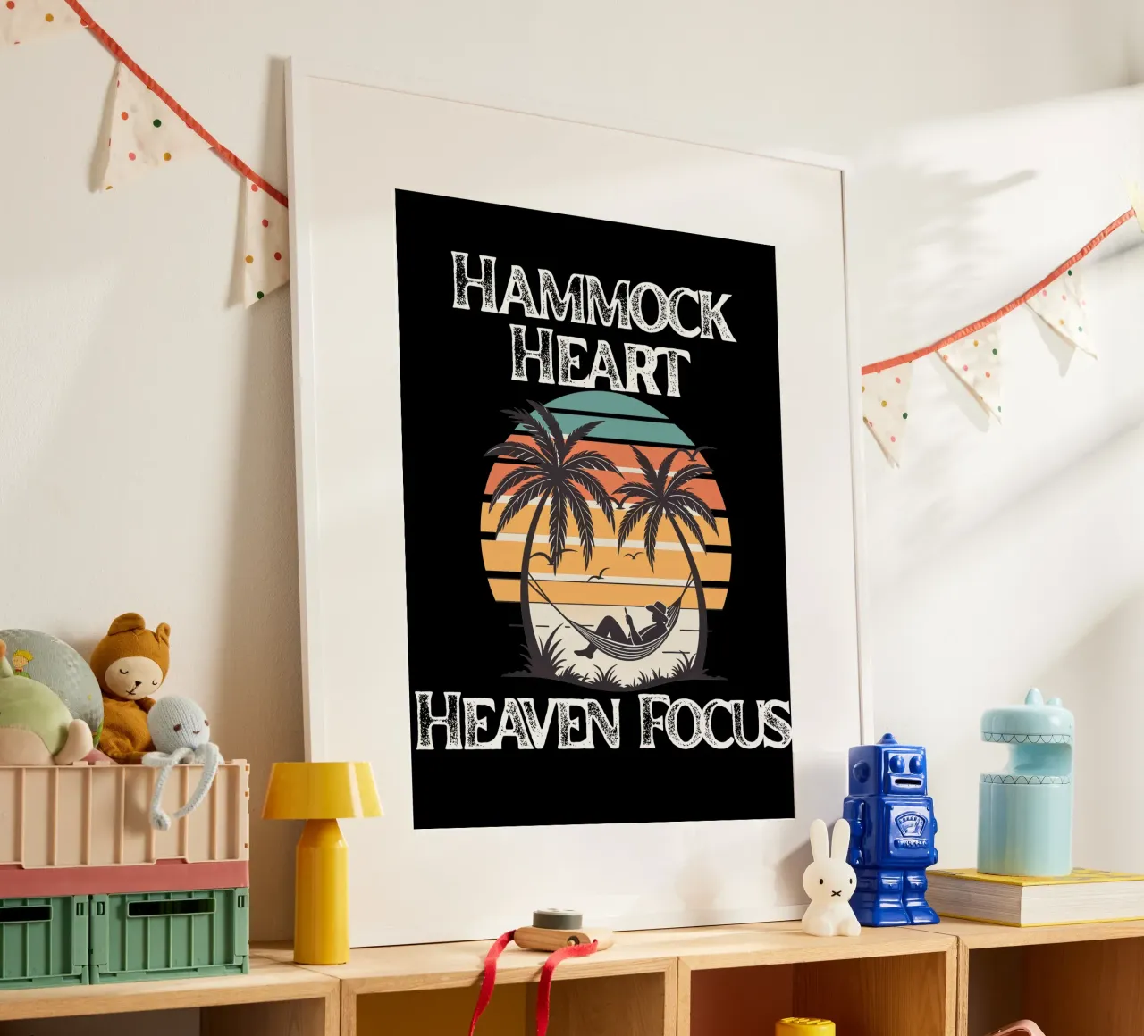 Hängemattenherz, Himmelsfokus Ruhen im göttlichen Frieden Blick nach oben Poster von Lionandlamb