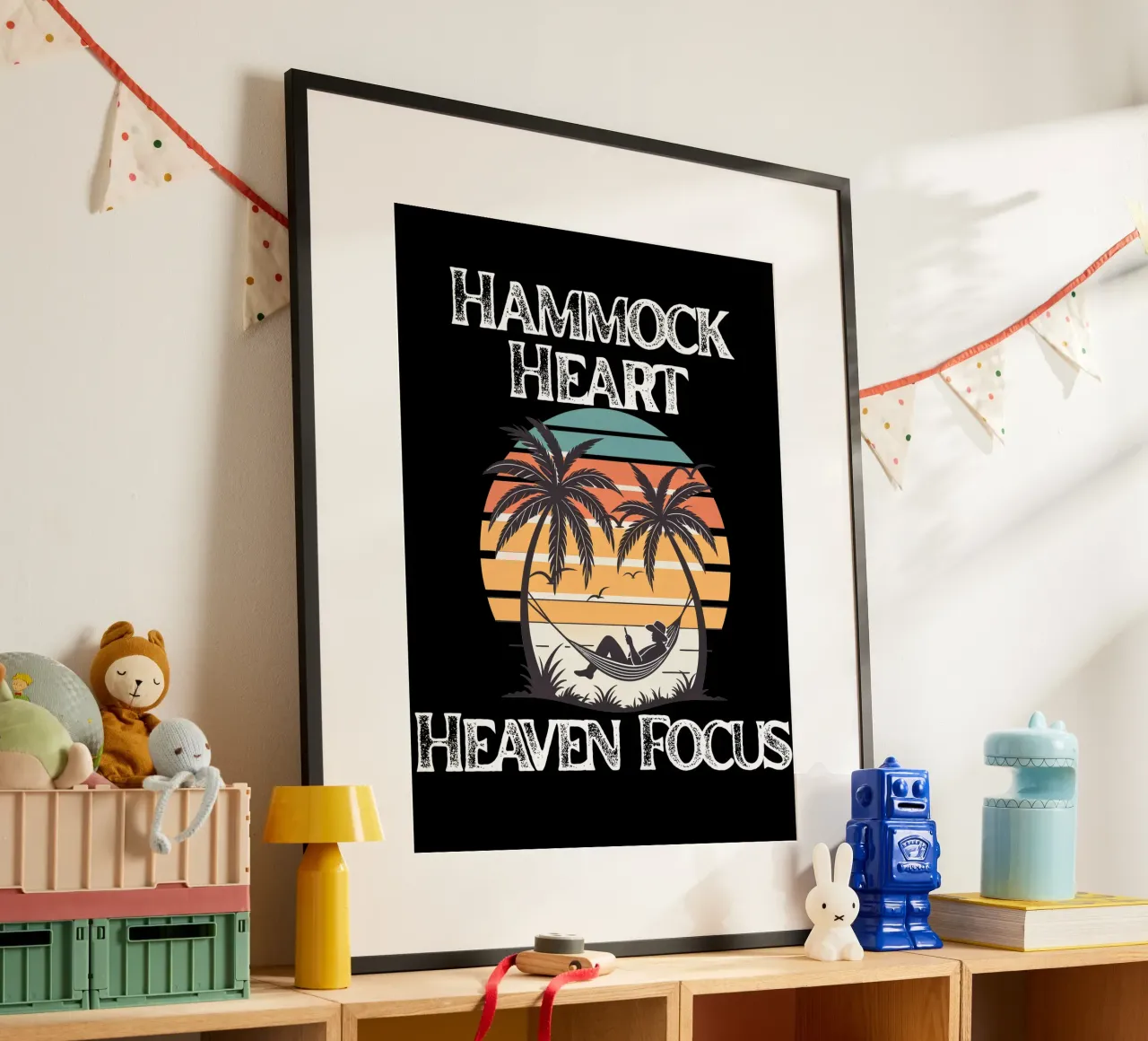 Hängemattenherz, Himmelsfokus Ruhen im göttlichen Frieden Blick nach oben Poster von Lionandlamb