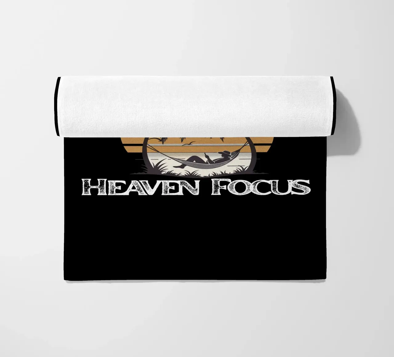 Hammock Heart, Heaven Focus Resting in Divine Peace Look Up beach towel by Lionandlamb
