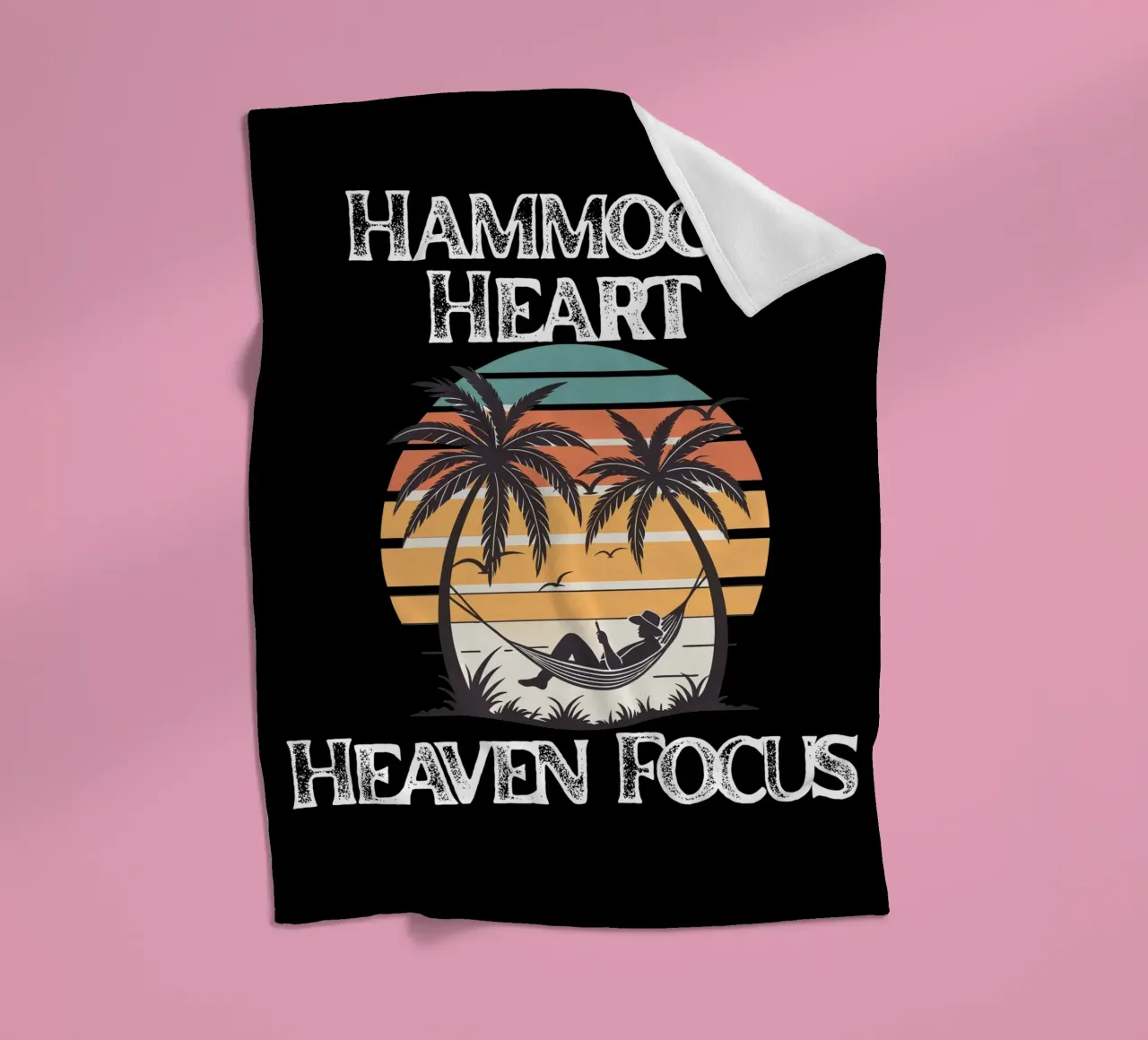Hammock Heart, Heaven Focus Resting in Divine Peace Look Up fleece blanket by Lionandlamb
