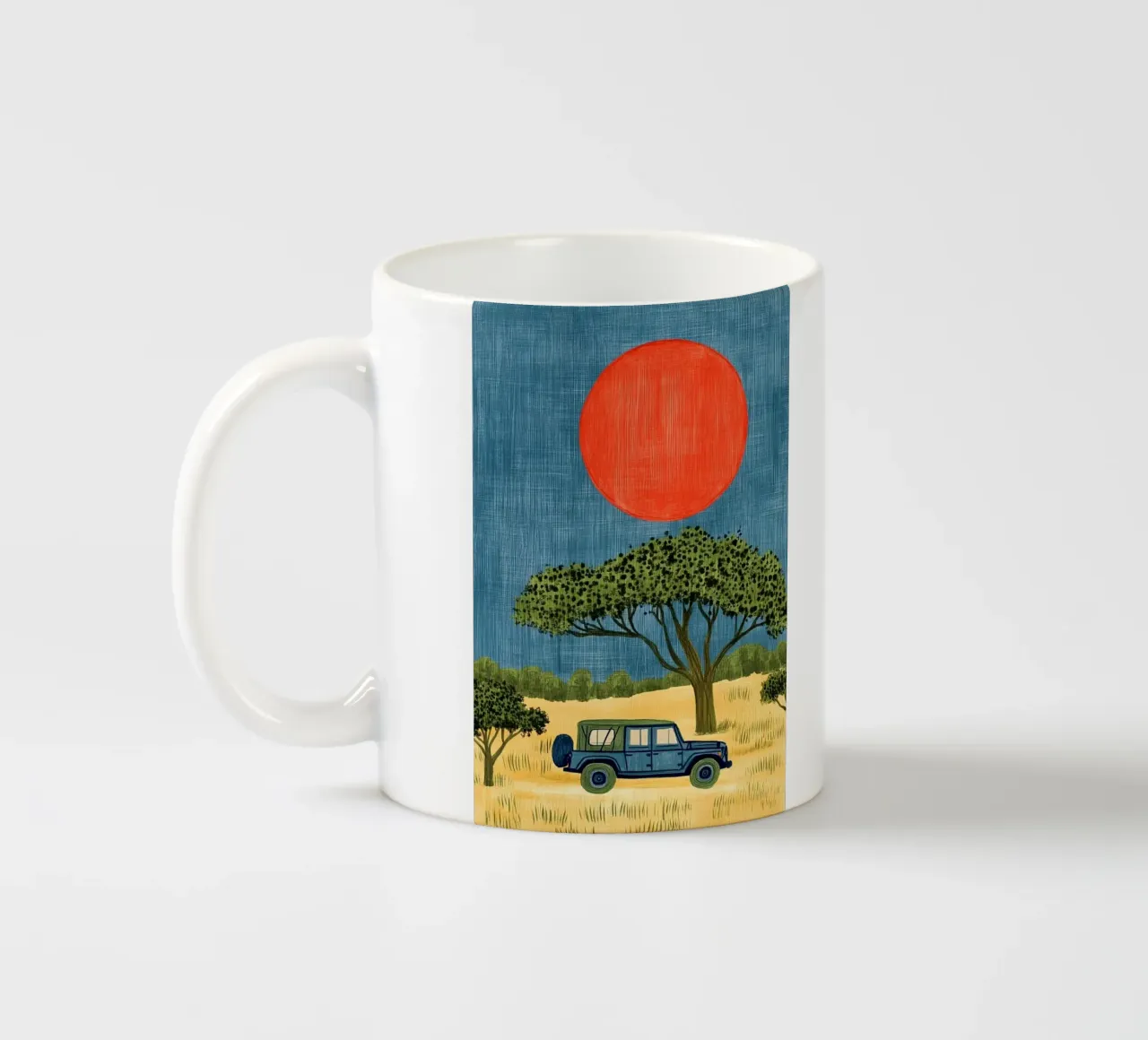 Jeep Safari tazza in ceramica da Curious Canvas