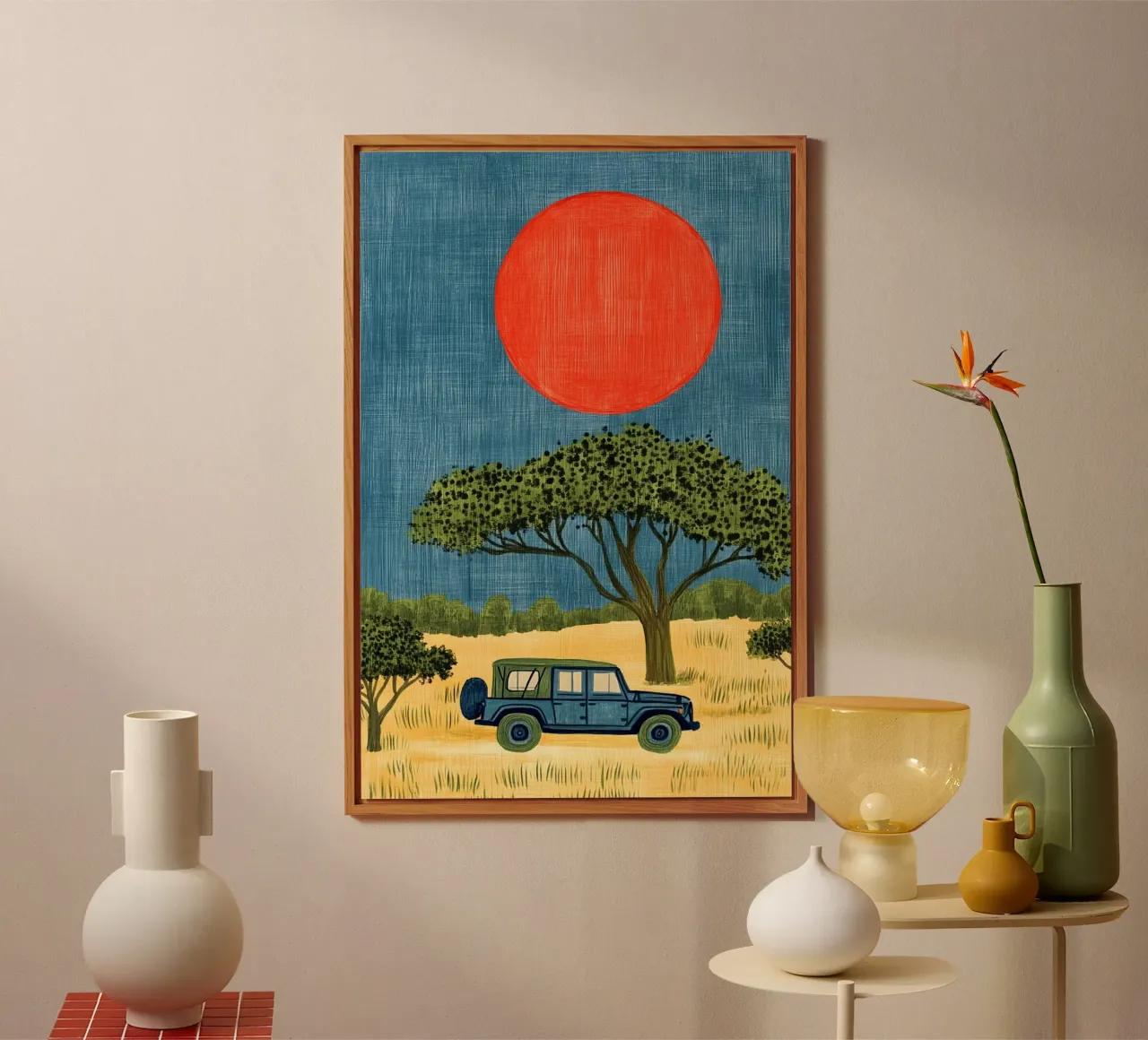 Jeep Safari alluminio dibond da Curious Canvas