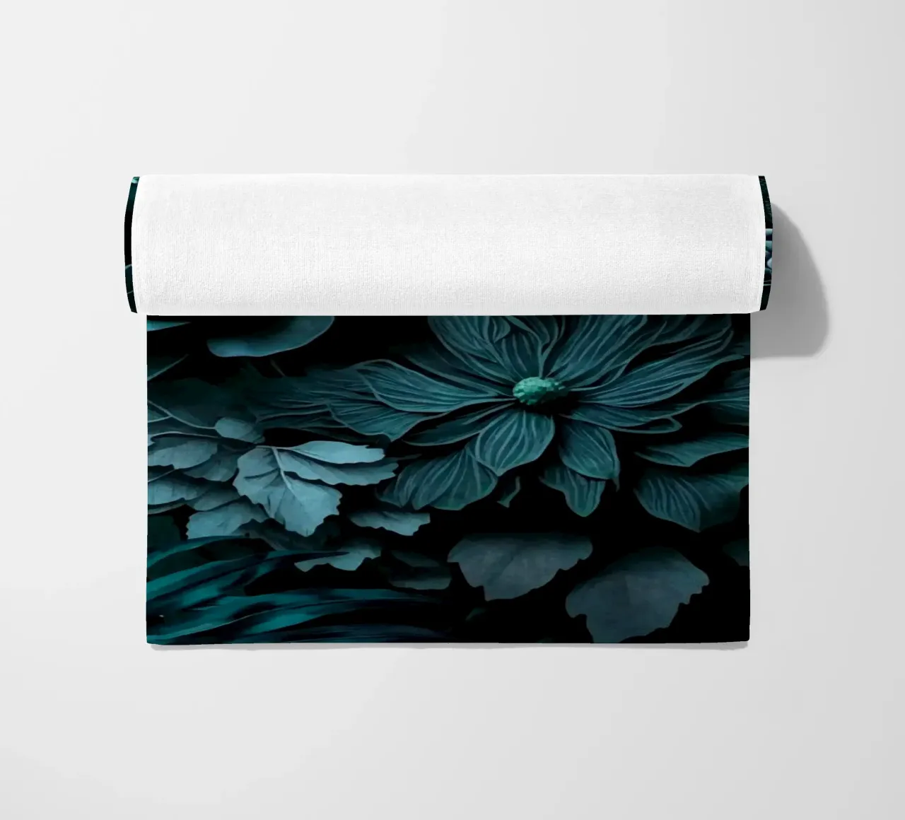 Turquesa Renacimiento Vibes Moody Opulent Flores toalla de playa de Andrea Haase Floral Passion