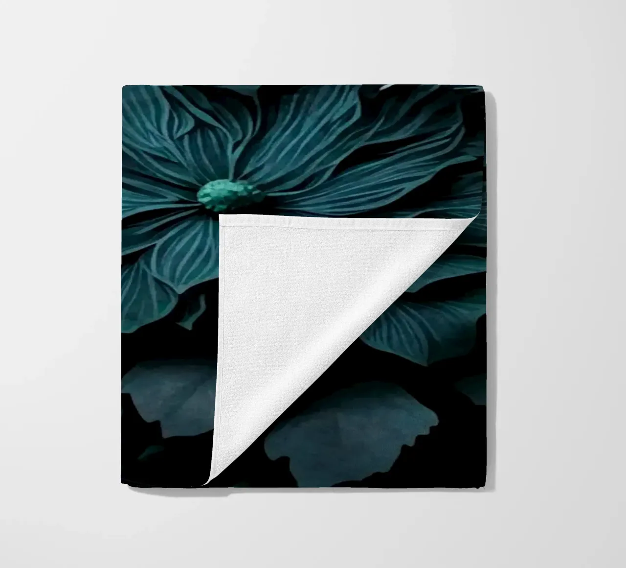 Turquesa Renacimiento Vibes Moody Opulent Flores toalla de playa de Andrea Haase Floral Passion
