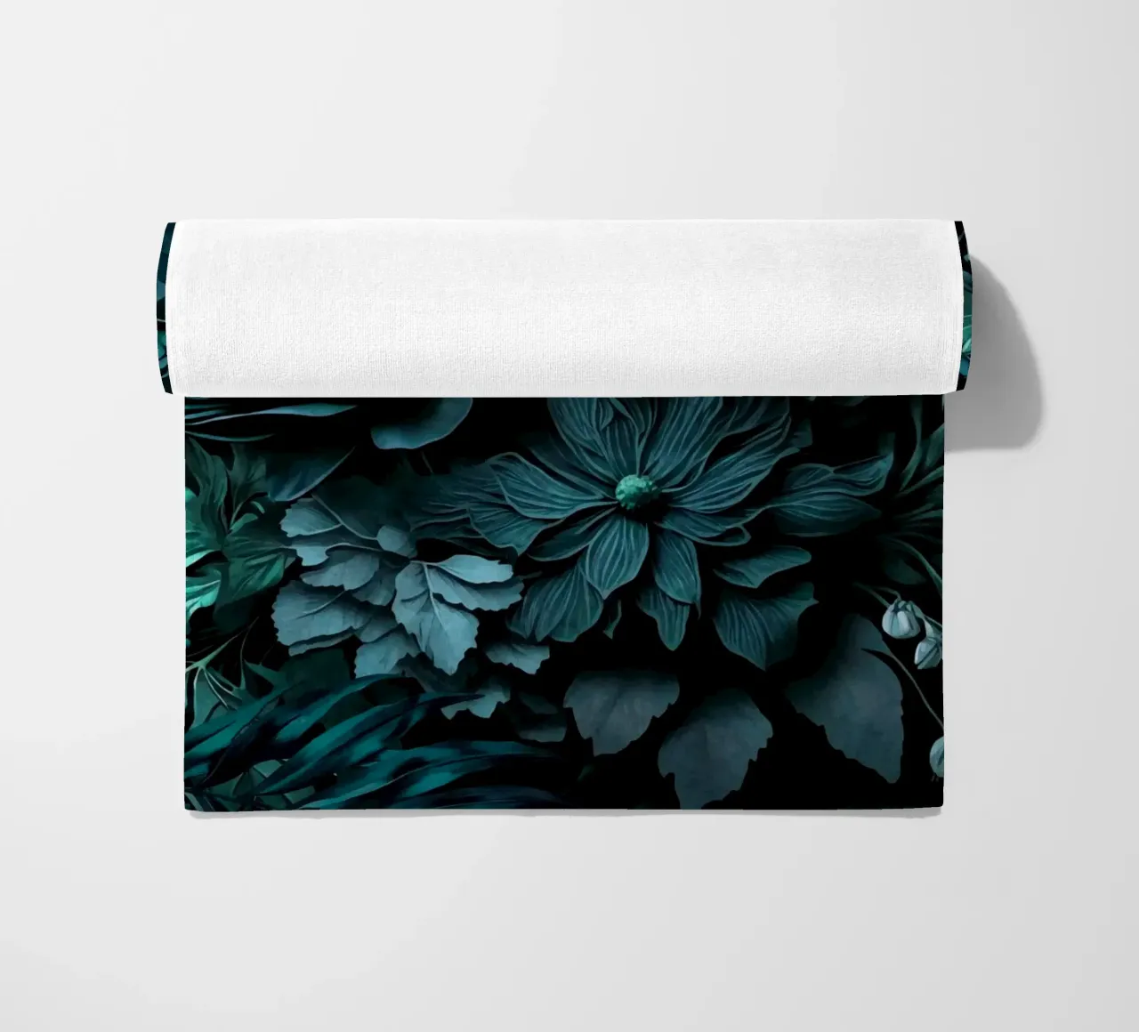 Turquesa Renacimiento Vibes Moody Opulent Flores toalla de playa de Andrea Haase Floral Passion
