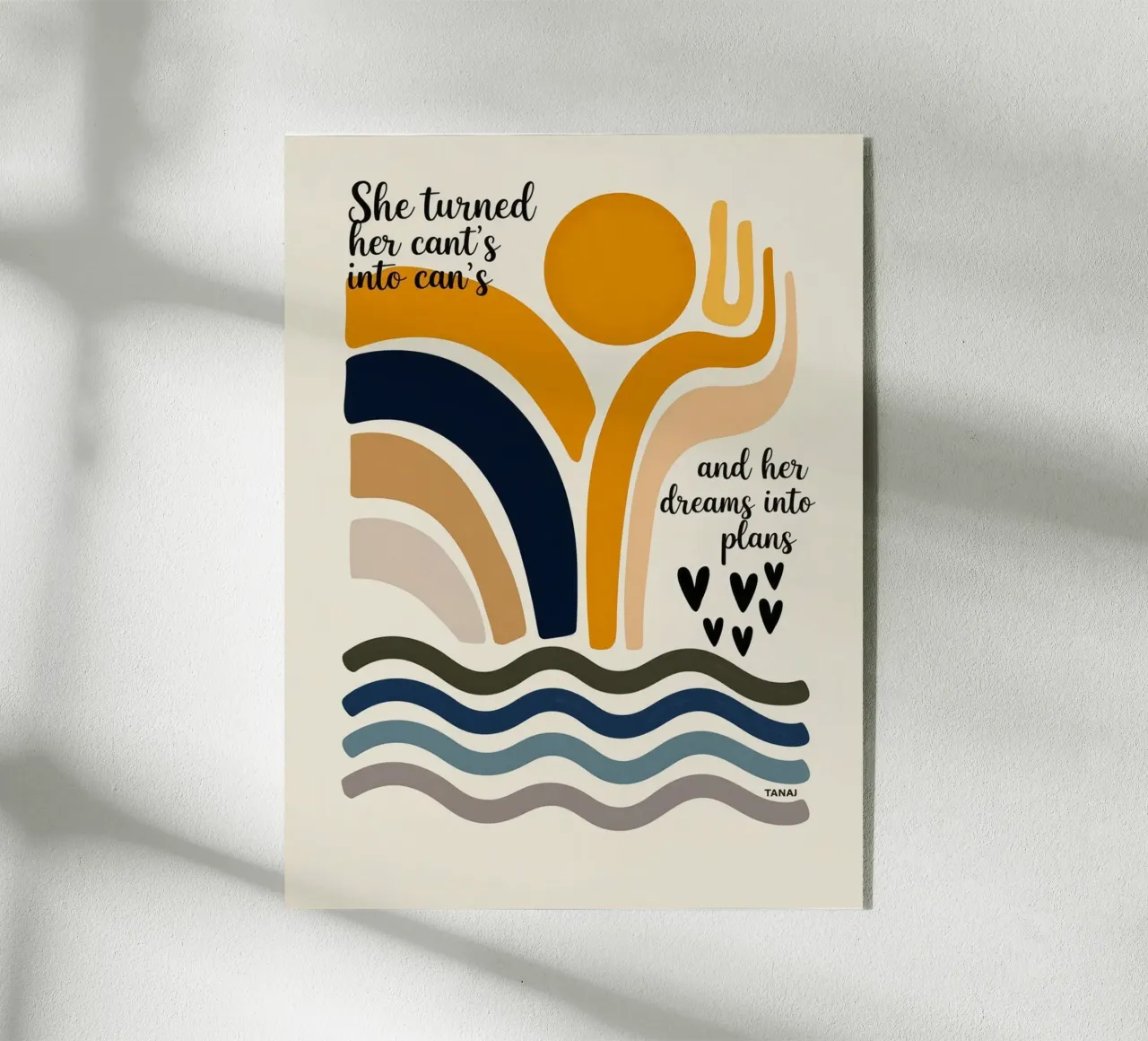 She can acrylic glass by 20 Farben