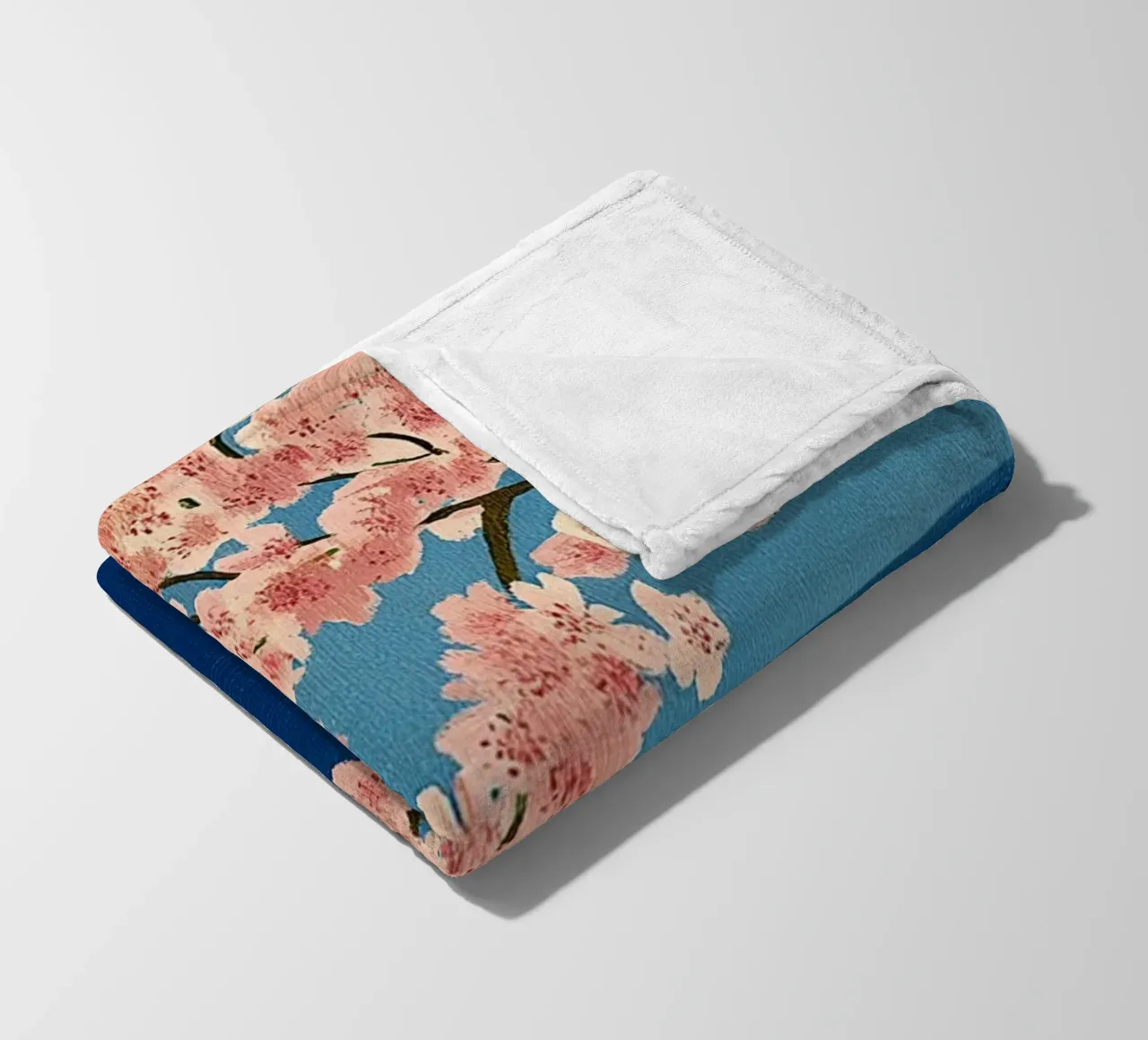 Vue sur Santorin plaid polaire de Curious Canvas