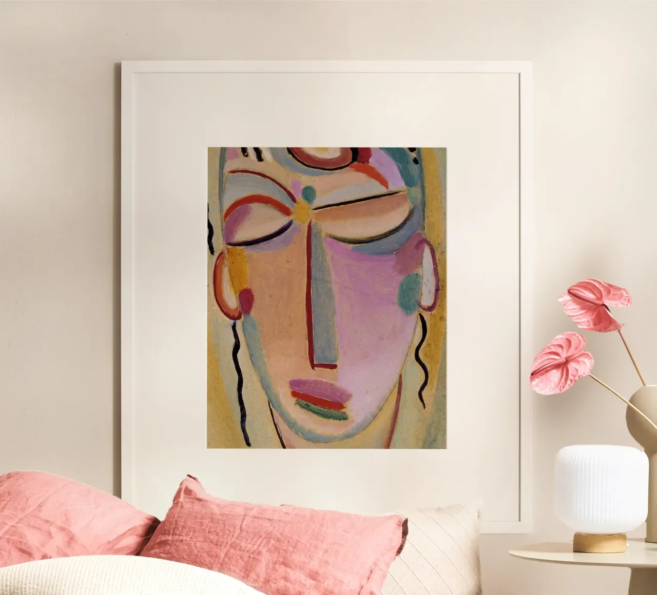 Alexej von Jawlensky - Abstrakter Kopf: Mildes Licht Poster von Second Canvas