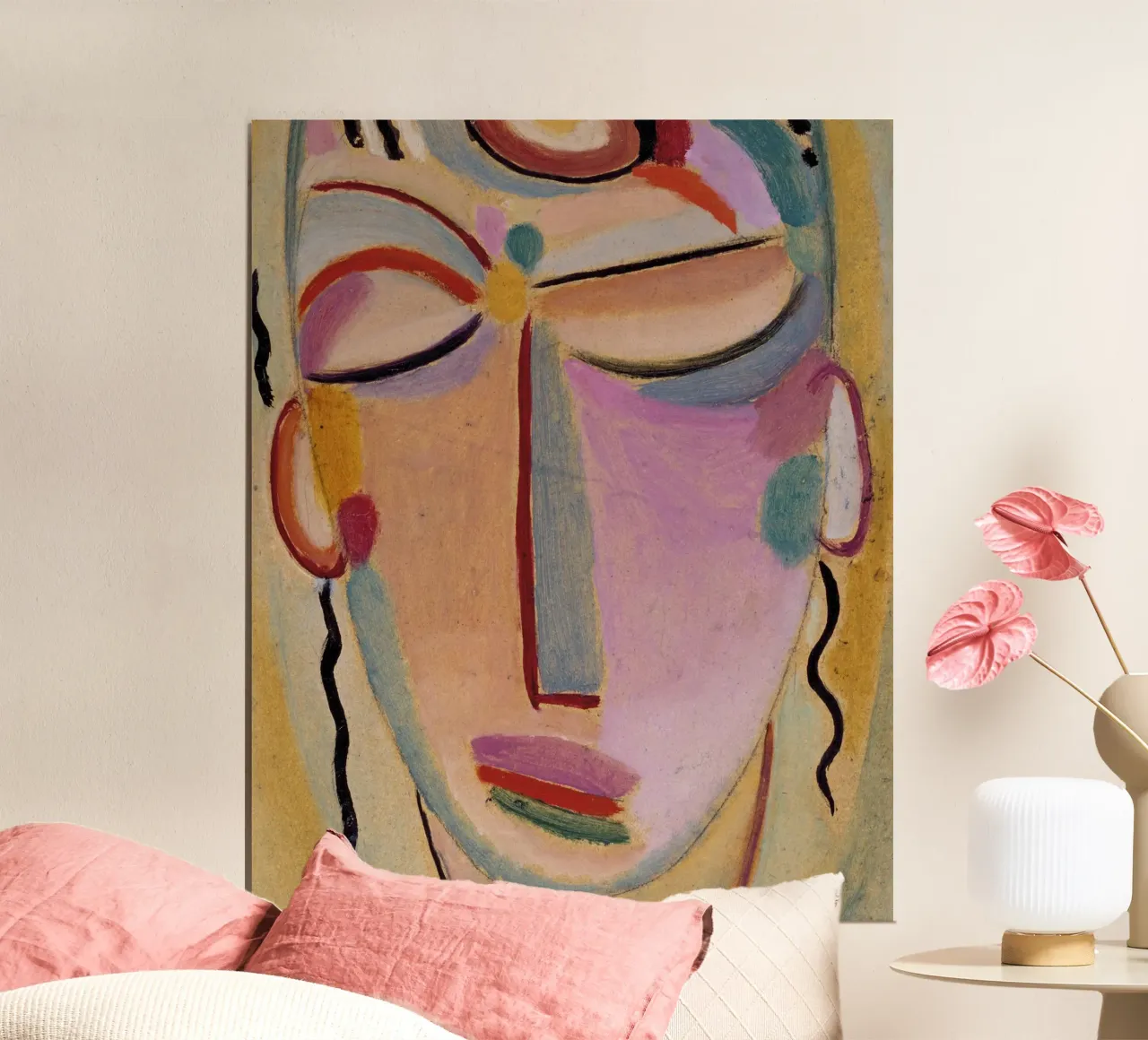Alexej von Jawlensky - Abstrakter Kopf: Mildes Licht Poster von Second Canvas