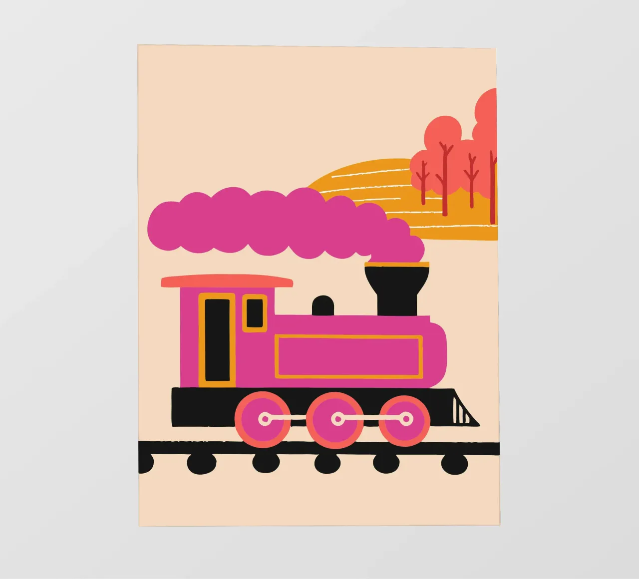 Train pellicola backlit da TRENDY POSTER SHOP