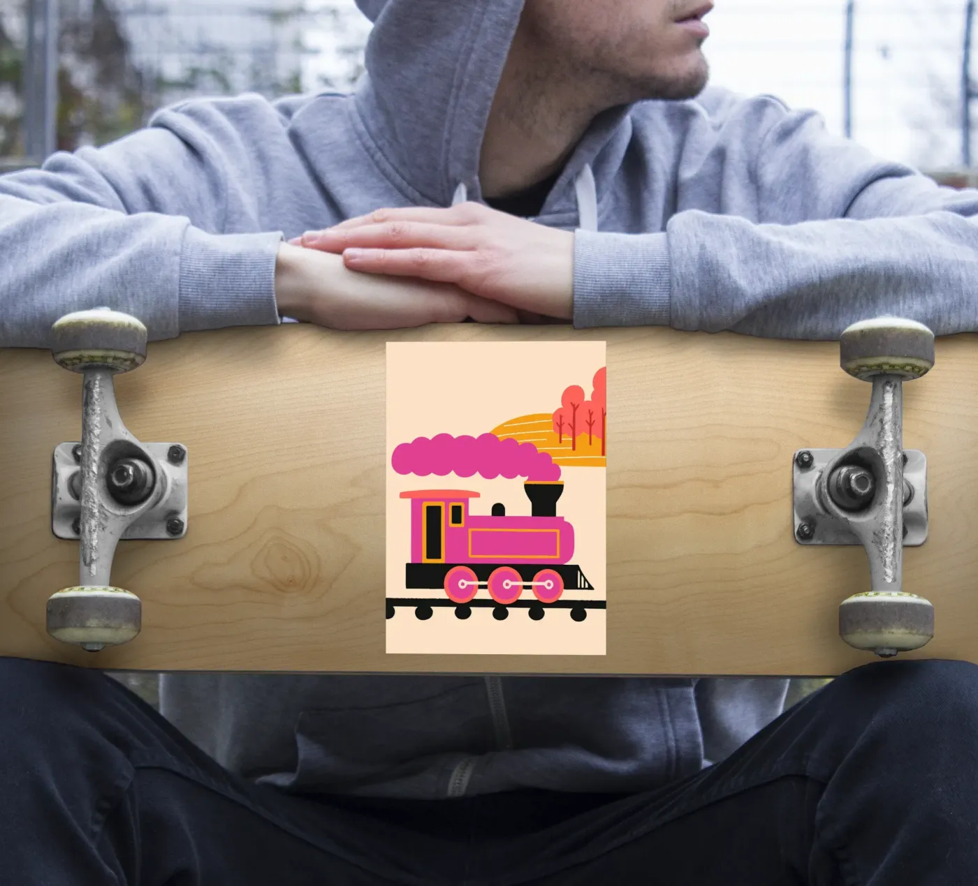 Train sticker by TRENDY POSTER SHOP