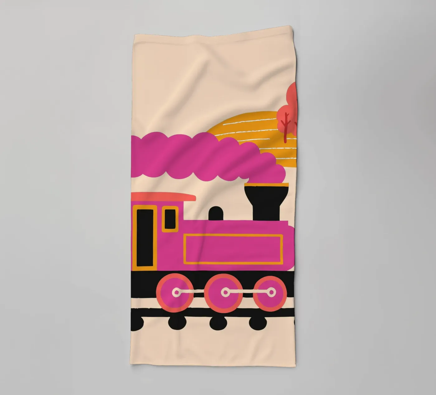 Train towel by TRENDY POSTER SHOP