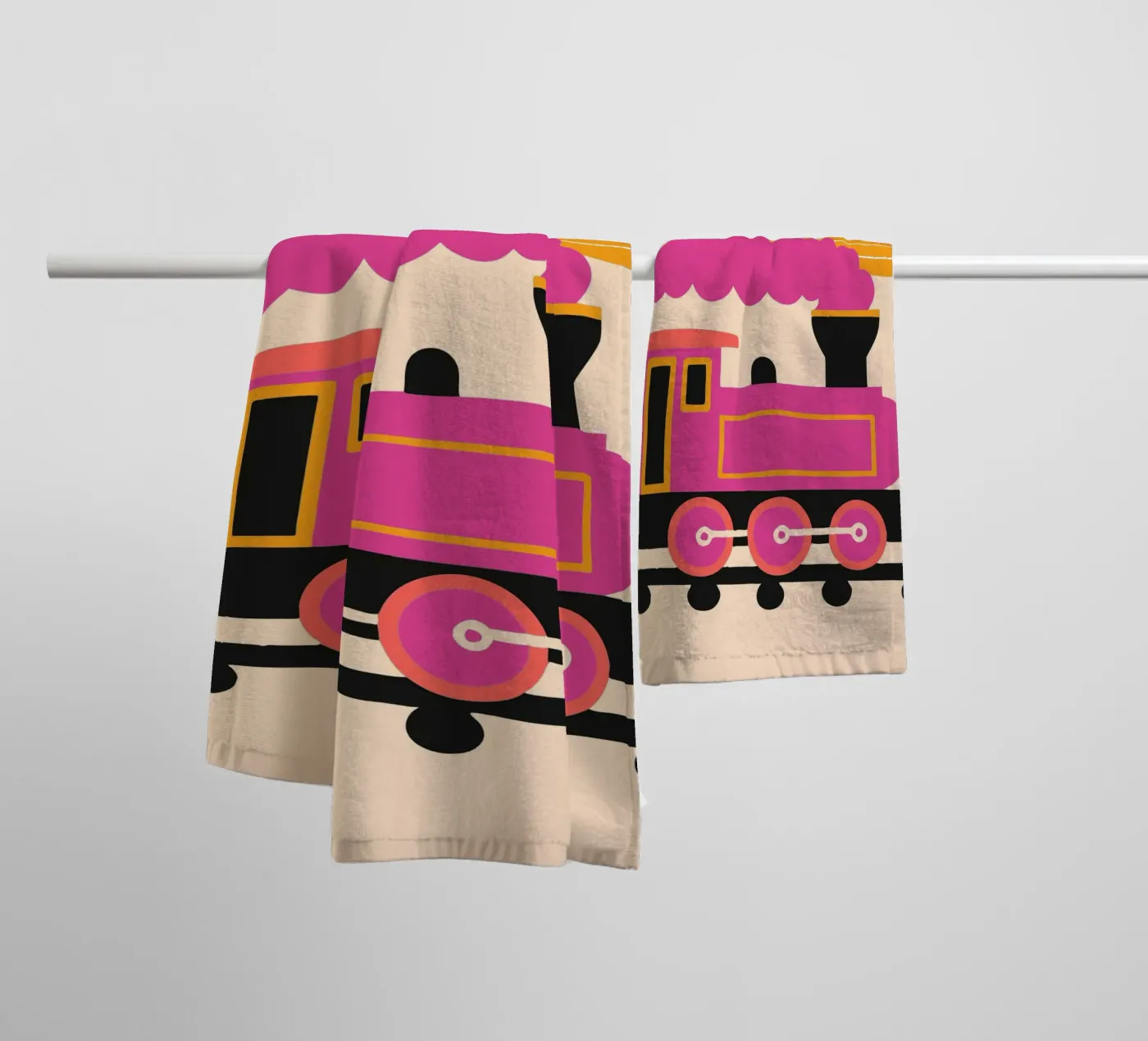 Train towel by TRENDY POSTER SHOP