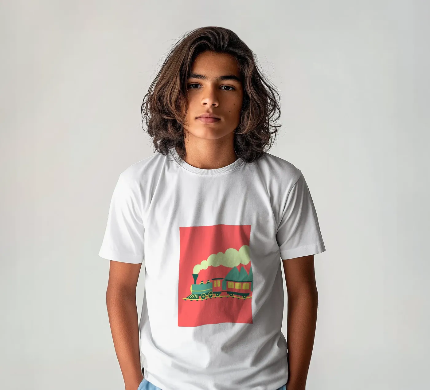 Treno t-shirt bambini da TRENDY POSTER SHOP