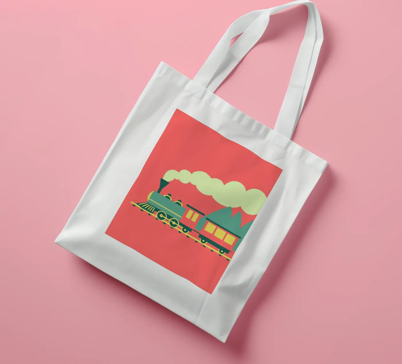 Train tote bag by TRENDY POSTER SHOP