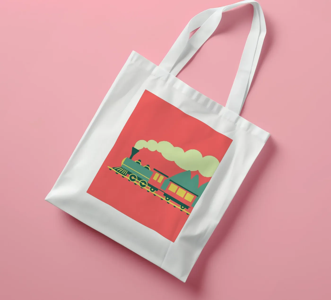 Train tote bag by TRENDY POSTER SHOP