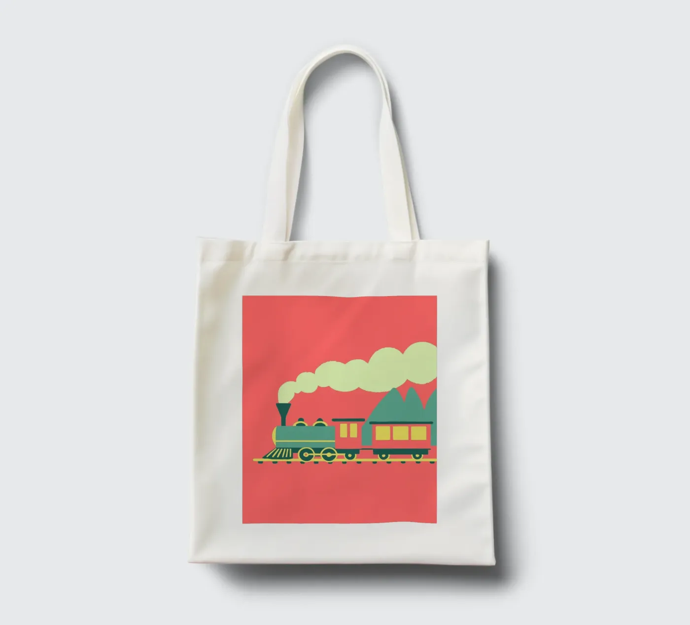 Train tote bag by TRENDY POSTER SHOP