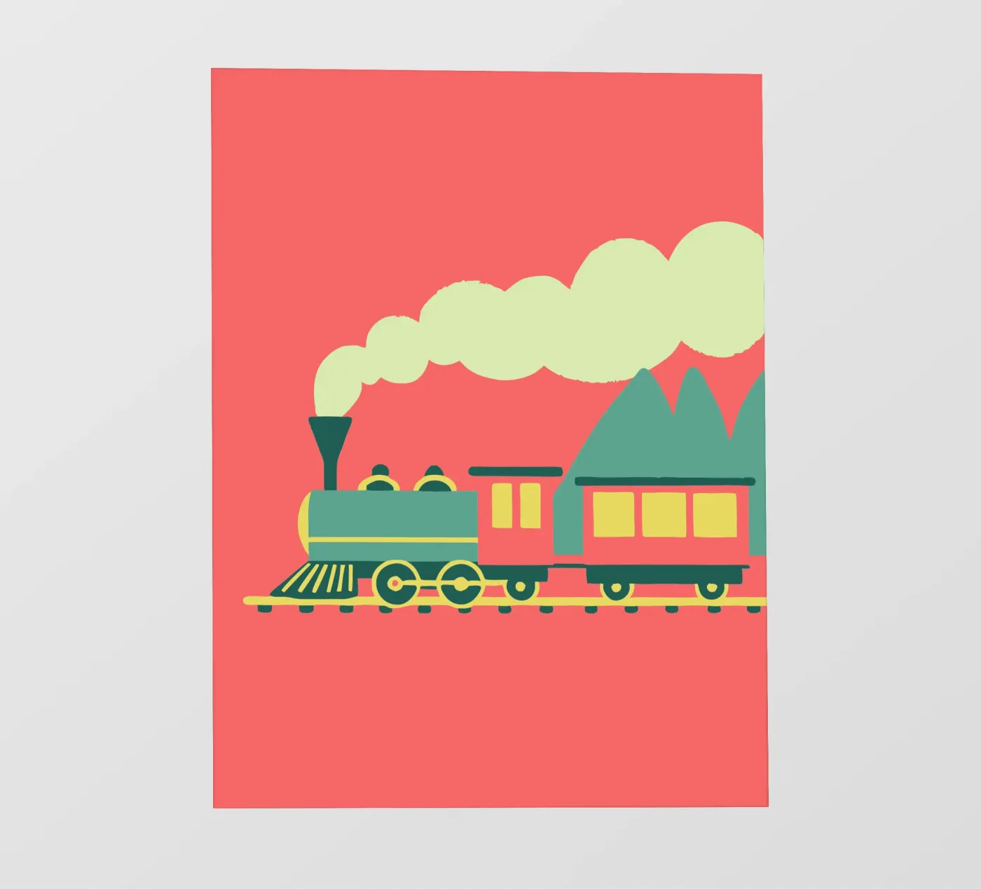 Train pvc cover by TRENDY POSTER SHOP
