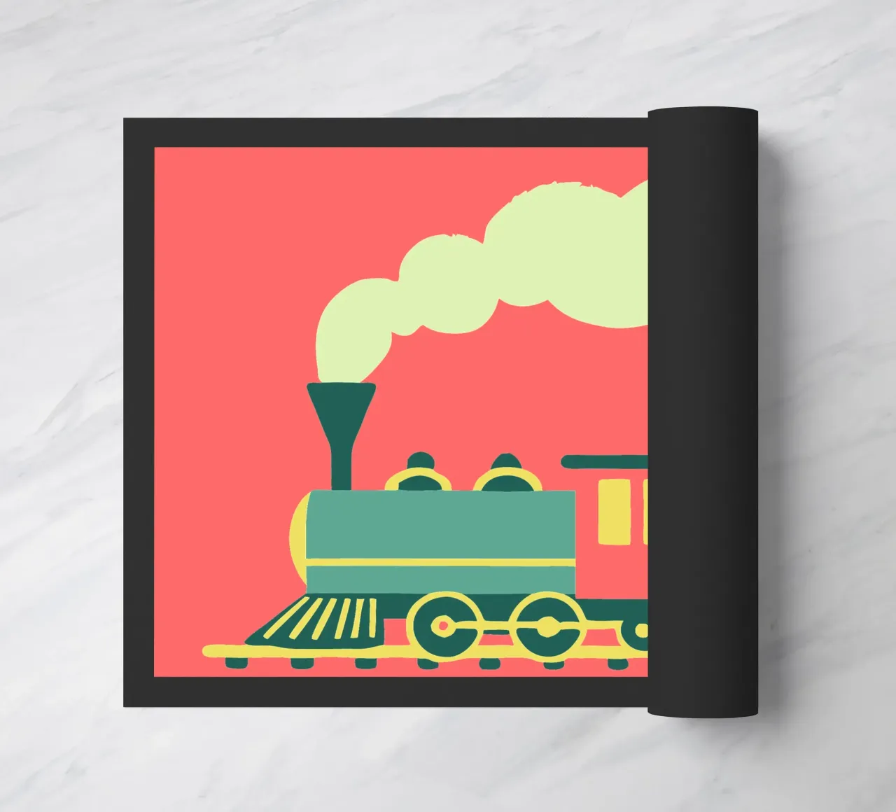 Train doormat by TRENDY POSTER SHOP