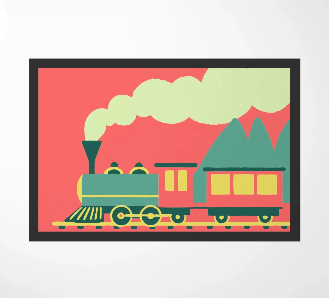 Train doormat by TRENDY POSTER SHOP